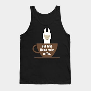 Coffee Llama Tank Top